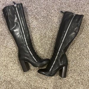 Women's Diesel "Amelia" Tall Zip Up Boots